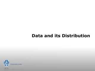 Data and its Distribution
