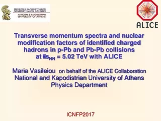 Introduction ALICE Detector and PID Results on identified hadrons from :