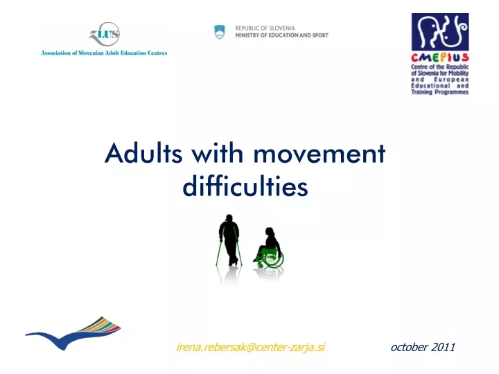 adults with movement difficulties