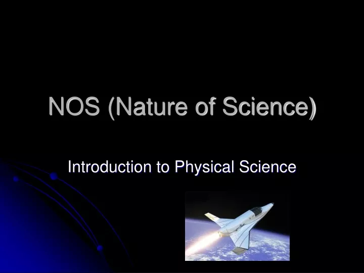 nos nature of science