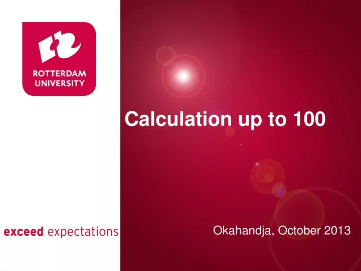 calculation up to 100