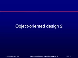 Object-oriented design 2