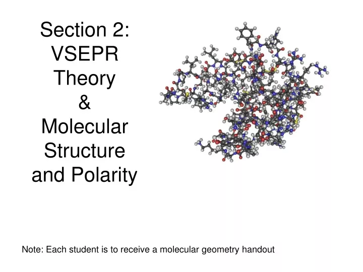 section 2 vsepr theory molecular structure and polarity