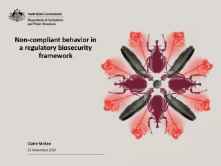 Non-compliant behavior in a regulatory biosecurity framework
