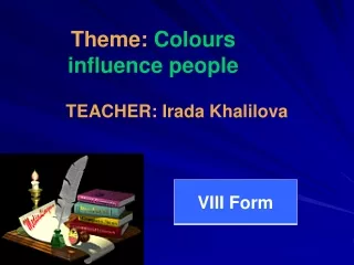 TEACHER: Irada Khalilova