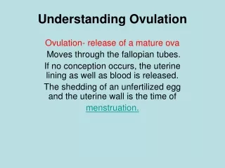 Understanding Ovulation