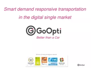Smart demand responsive transportation in the digital single market