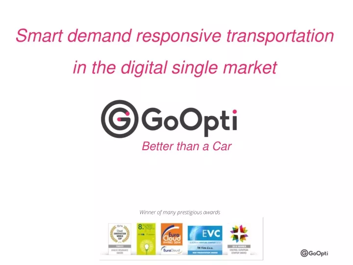 smart demand responsive transportation in the digital single market