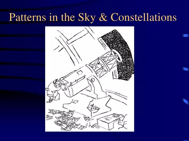 patterns in the sky constellations