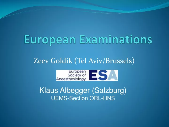 european examinations