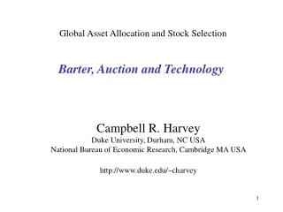 Barter, Auction and Technology