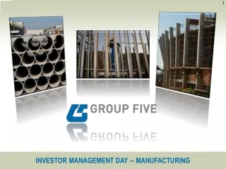 INVESTOR MANAGEMENT DAY  ‒  MANUFACTURING