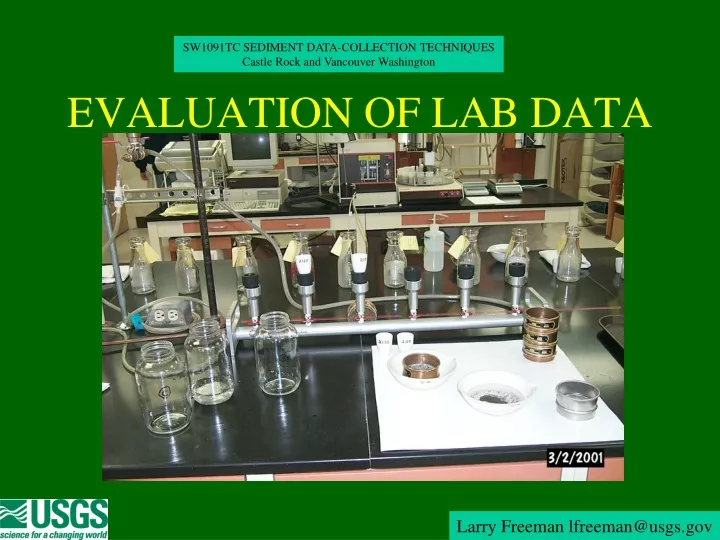 evaluation of lab data