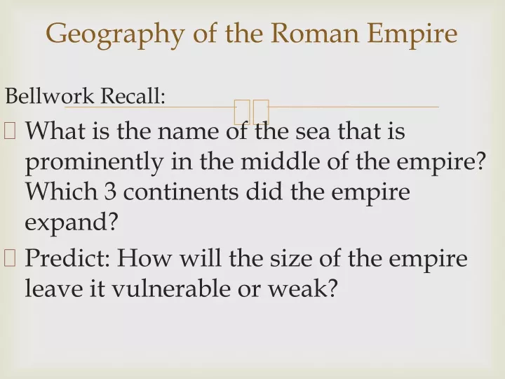 geography of the roman empire