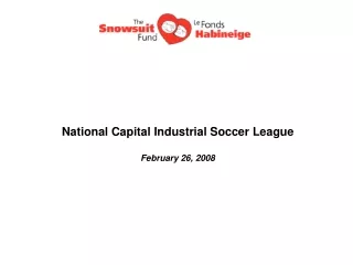 National Capital Industrial Soccer League February 26, 2008