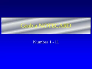 Grab a NOTECARD