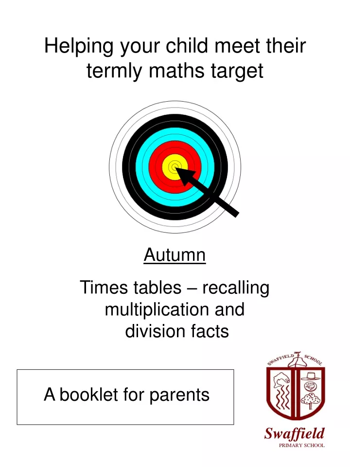 helping your child meet their termly maths target