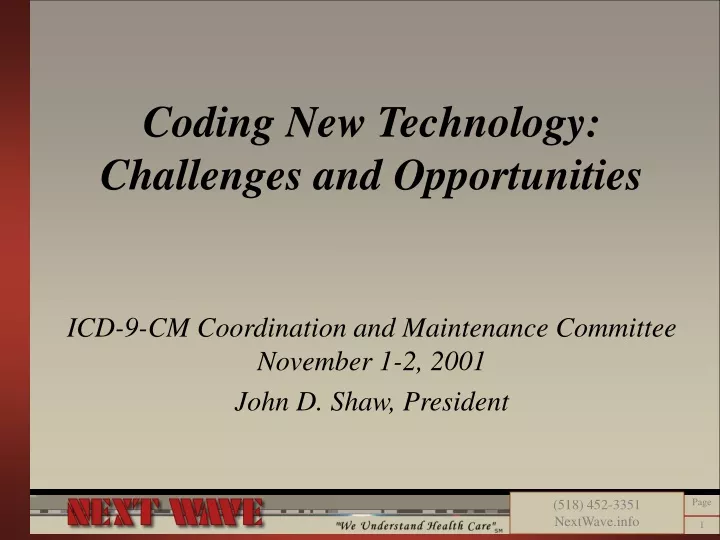 coding new technology challenges and opportunities