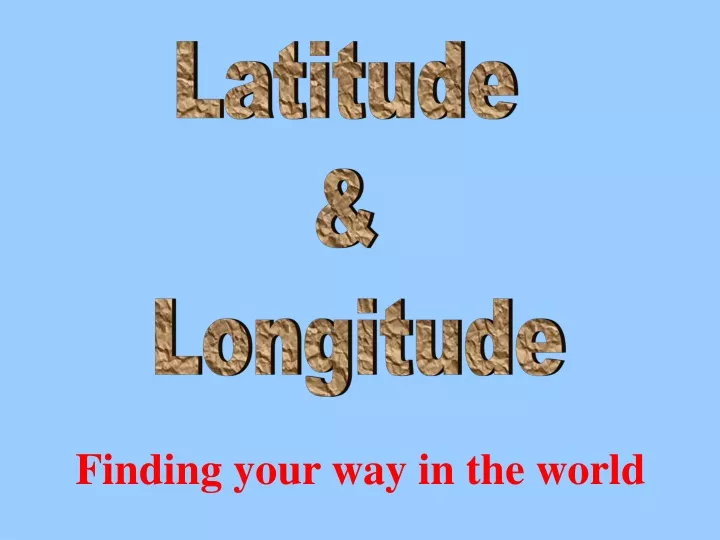 latitude longitude