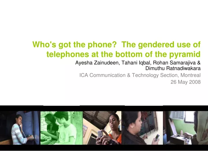 who s got the phone the gendered use of telephones at the bottom of the pyramid