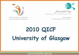 2010 QICF University  of Glasgow