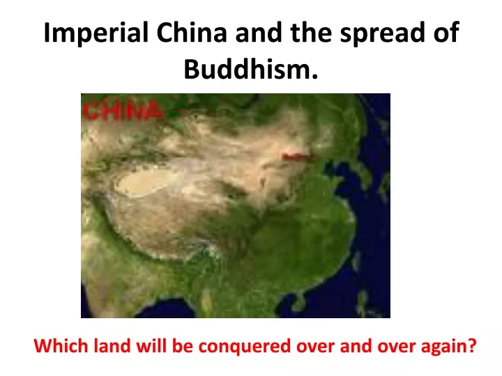 imperial china and the spread of buddhism