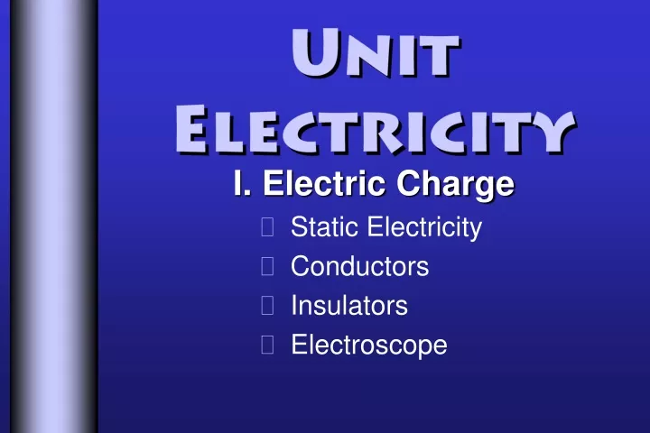 unit electricity