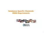OSHA PEL Standards for Specific Chemicals - slide 1