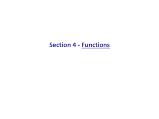 Section 4 -  Functions