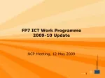 Funding for Factories of the Future, Energy-Efficient Buildings, and Green Cars in the FP7 ICT Work Programme - slide 1