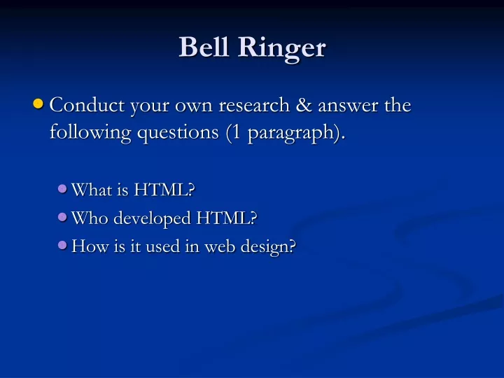 bell ringer