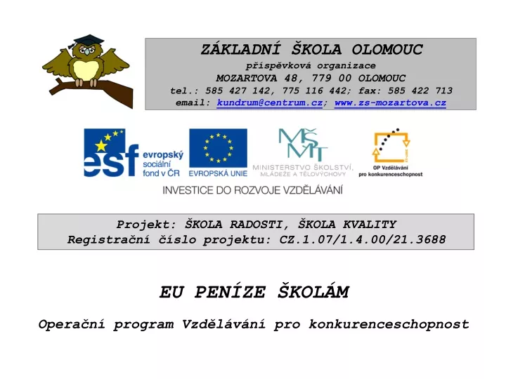 z kladn kola olomouc p sp vkov organizace