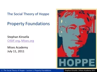 Stephan Kinsella C4SIF ,  Mises Mises Academy July 11, 2011