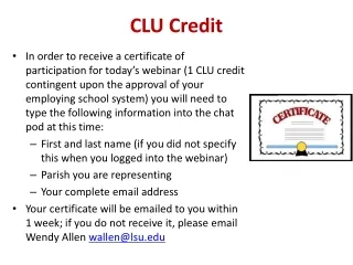 CLU Credit
