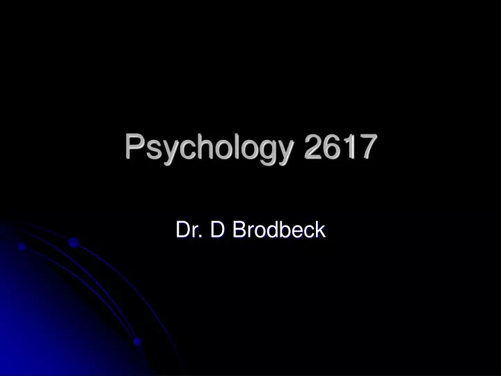 psychology 2617