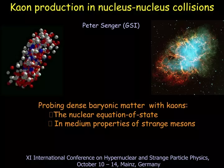 kaon production in nucleus nucleus collisions