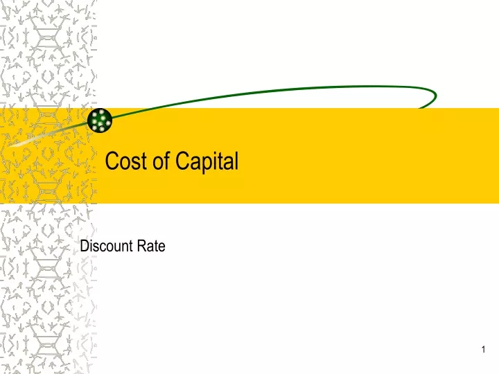 cost of capital