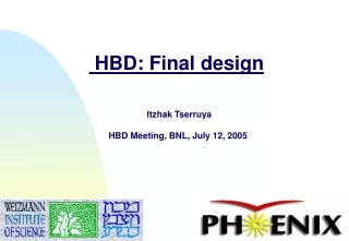 HBD: Final design