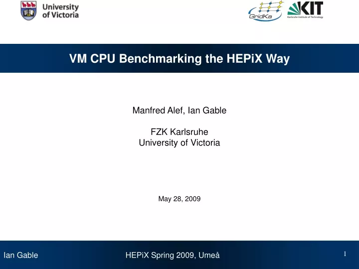 vm cpu benchmarking the hepix way