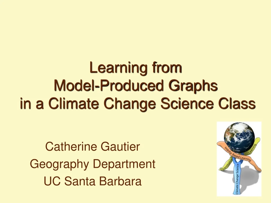PPT - Learning from Model-Produced Graphs in a Climate Change Science ...