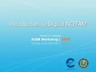 Introduction to Digital NOTAM