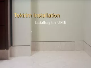 Tektrim Installation