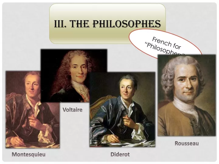 iii the philosophes