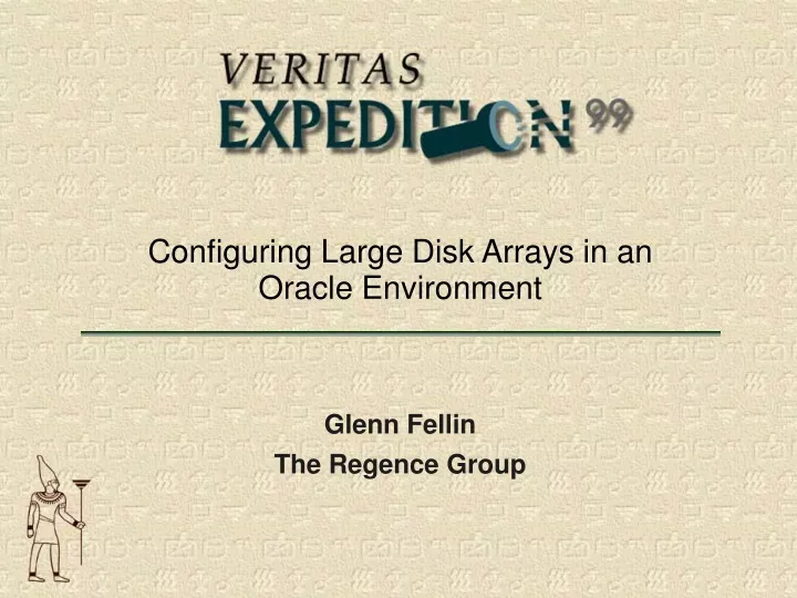 configuring large disk arrays in an oracle environment