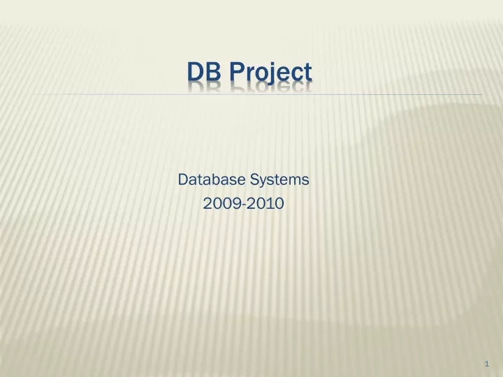 db project