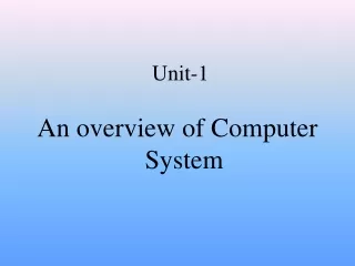 Unit-1