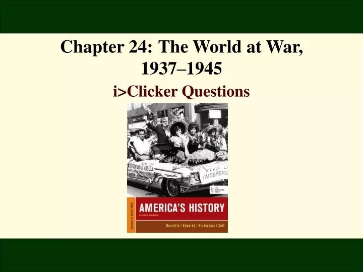 chapter 24 the world at war 1937 1945