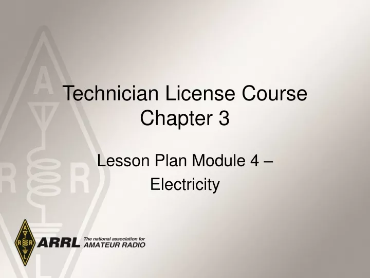 technician license course chapter 3