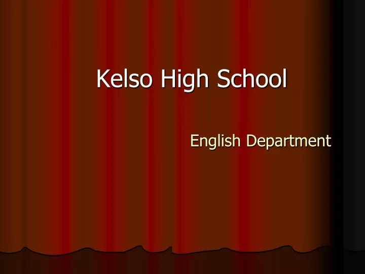 kelso high school