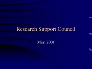 Research Support Council